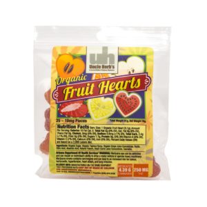 Organic Fruit Hearts 250mg