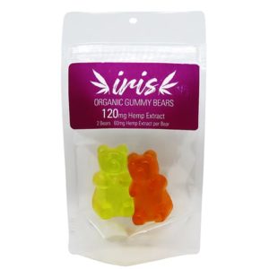 Organic Gummy Bears by Iris 120mg of Hemp Per Pack