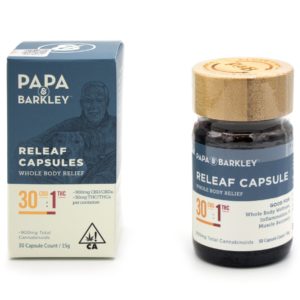 Papa & Barkley - Releaf Capsules - 30:1 CBD/THC - 30ct
