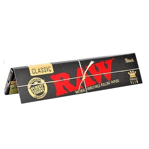 [Papers] Classic Black King Size - RAW