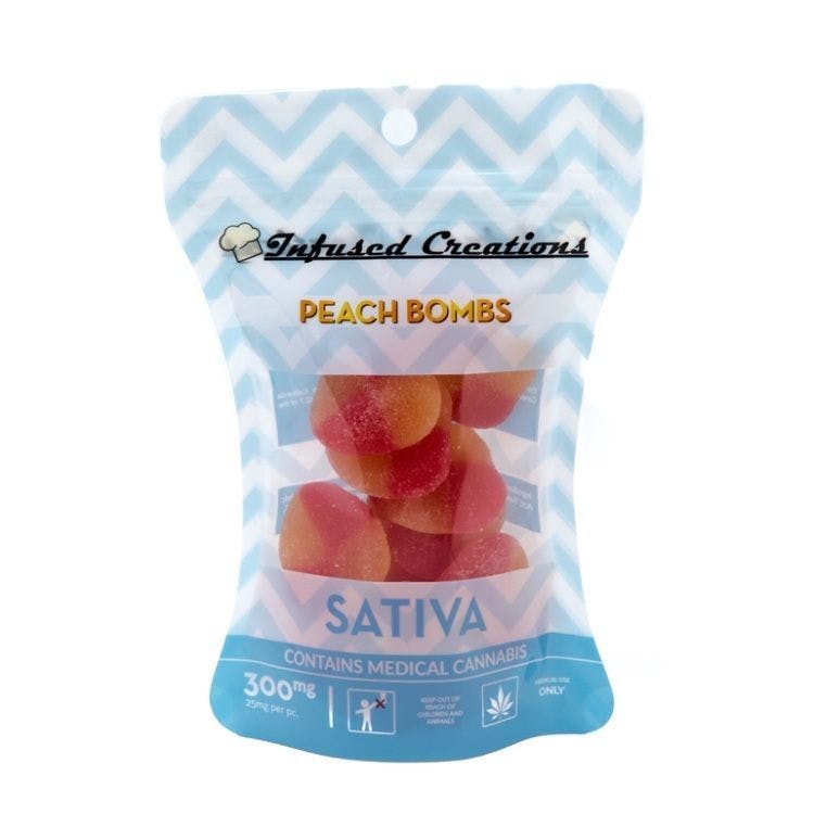 Peach Bombs Sativa, 300mg (2 FOR 35)