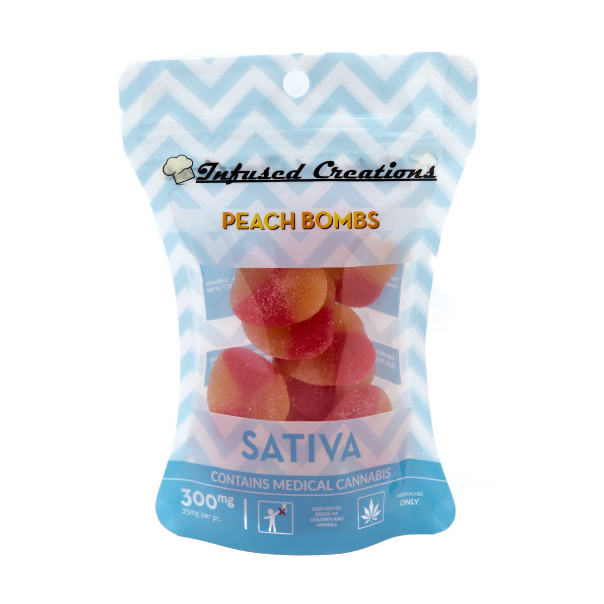 Peach Bombs Sativa, 300mg