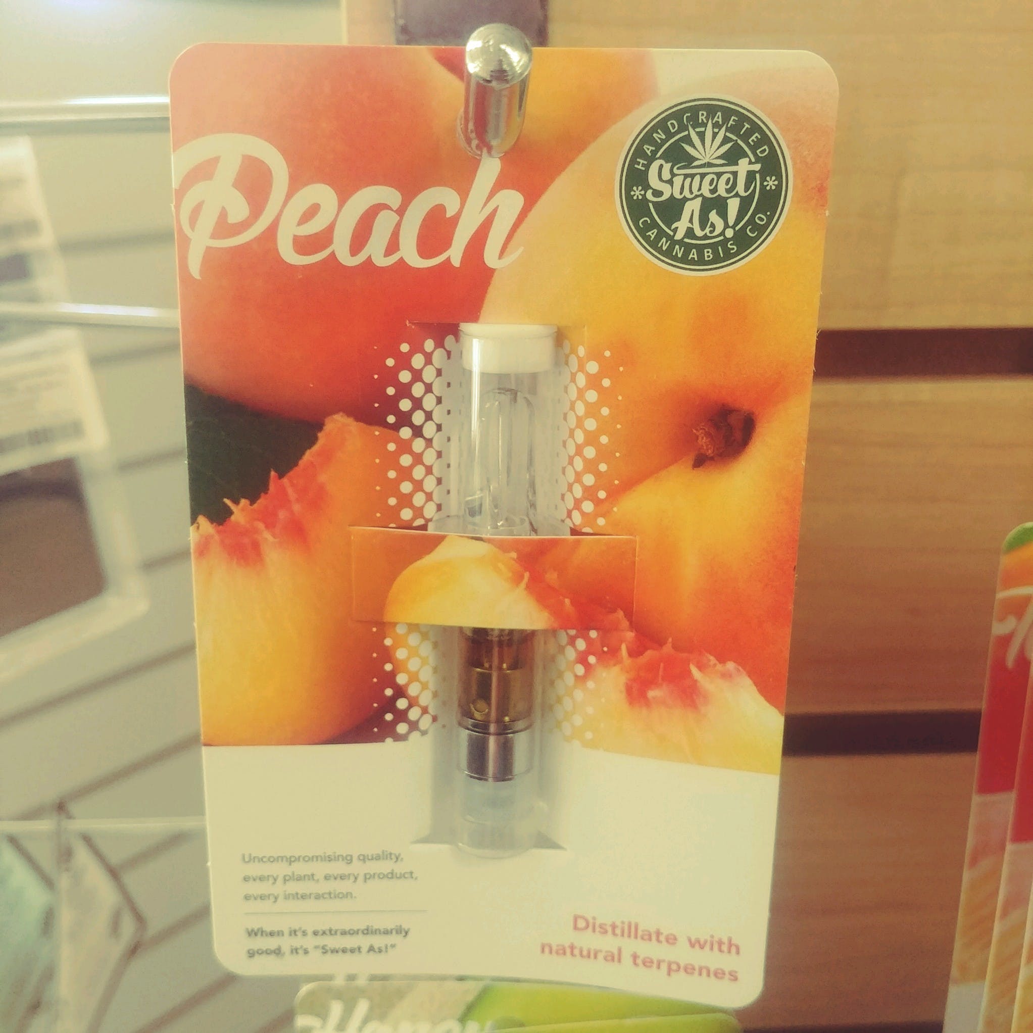 Peach Flavored Distillate Vape .5g by SweetAs!