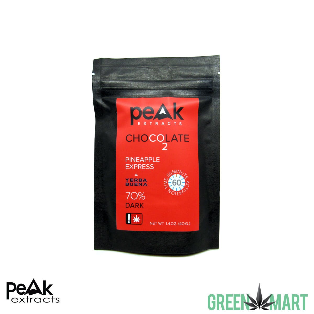Peak Extracts Dark Chocolate - Pineapple Express