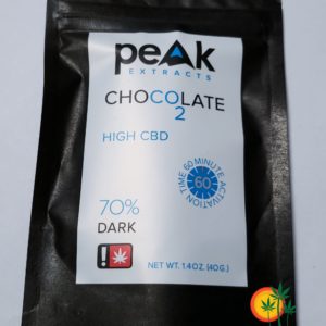 Peak Extracts - High CBD Chocolate Bar