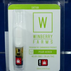 Pear Herer 1:1 .5g Vape Cart by WInberry Farms