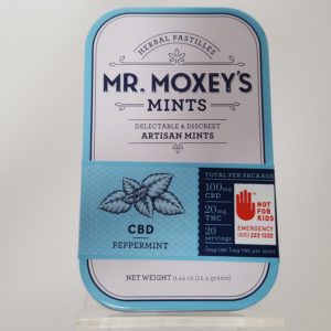 Peppermint CBD 5:1 120mg/ 20pk Mints by Mr. Moxey's