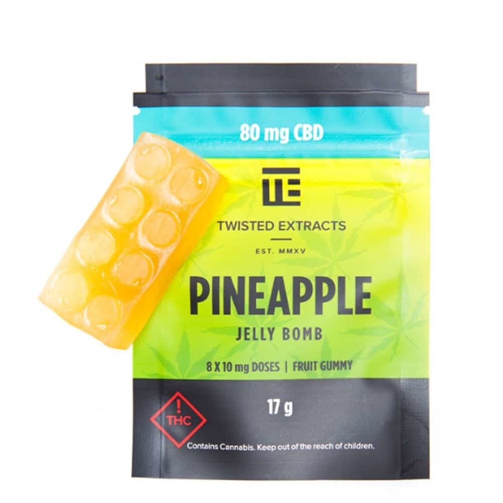 Pineapple Jelly Bomb (80mg CBD)