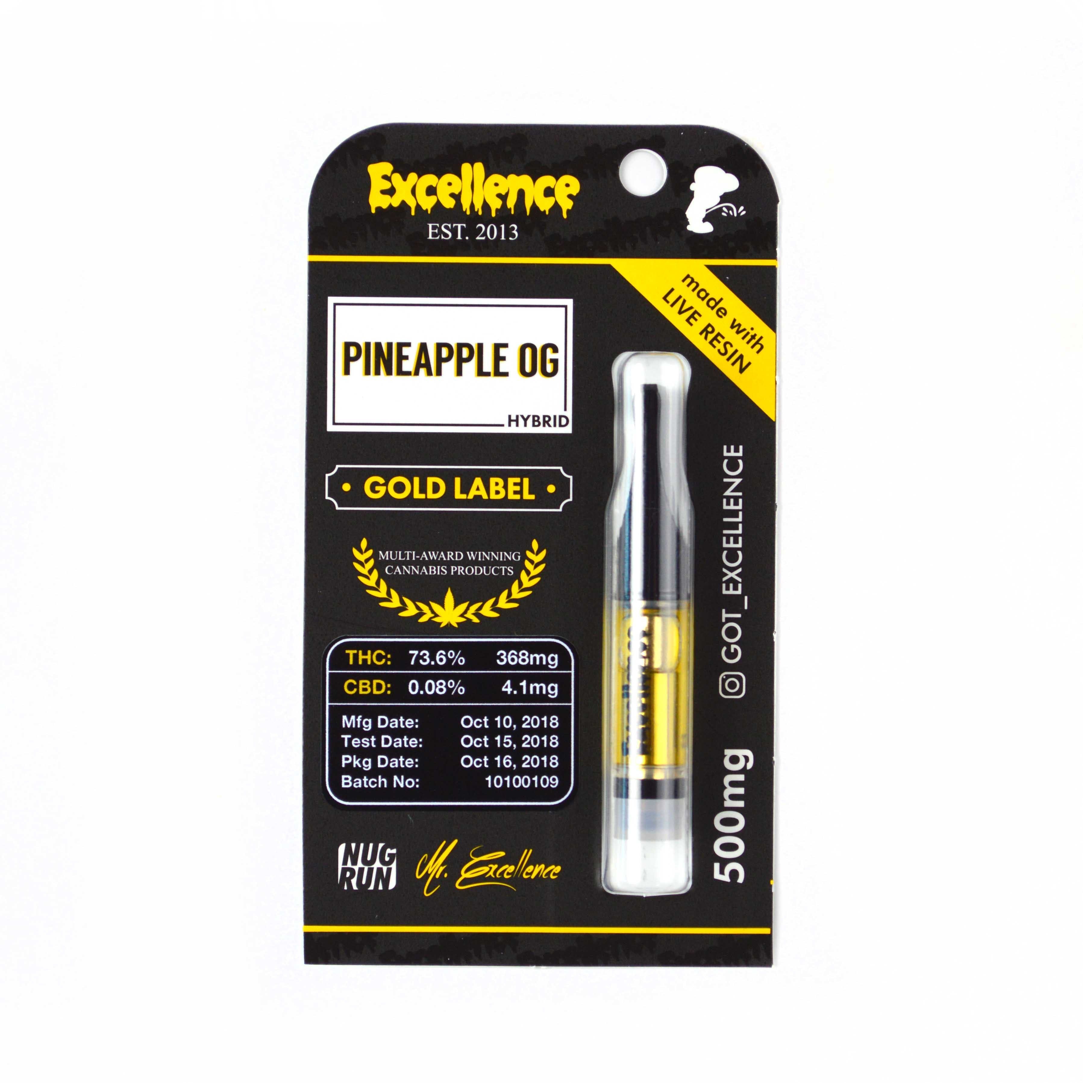 Pineapple OG - Gold Label Cartridge