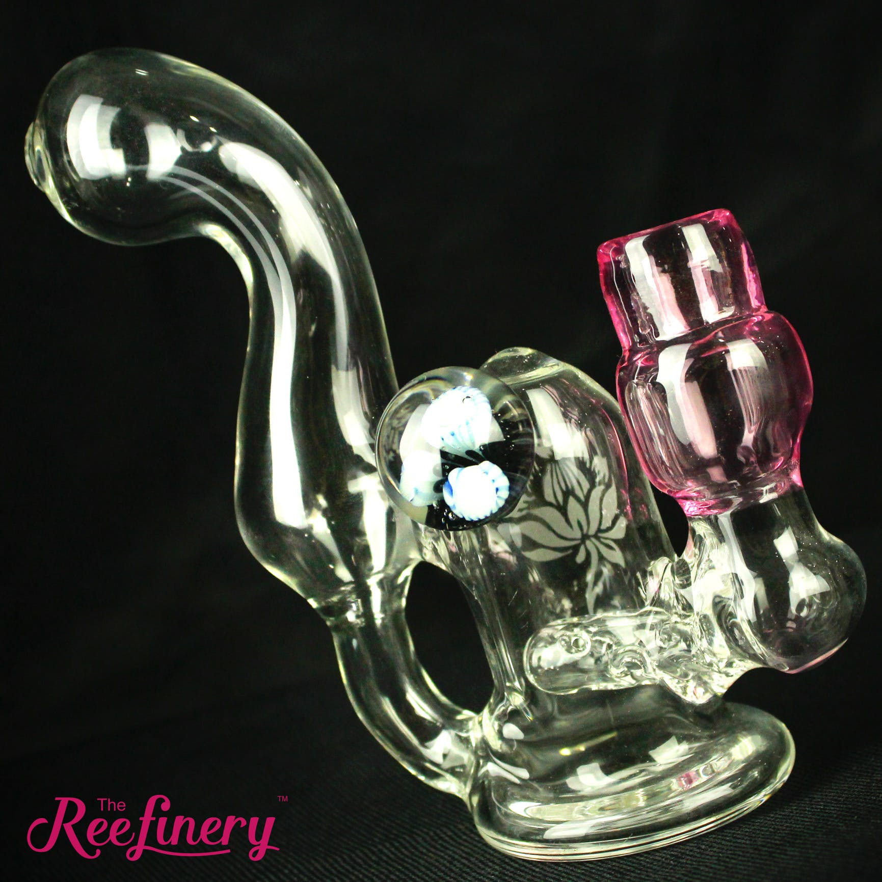 Pink and Clear Dab Rig