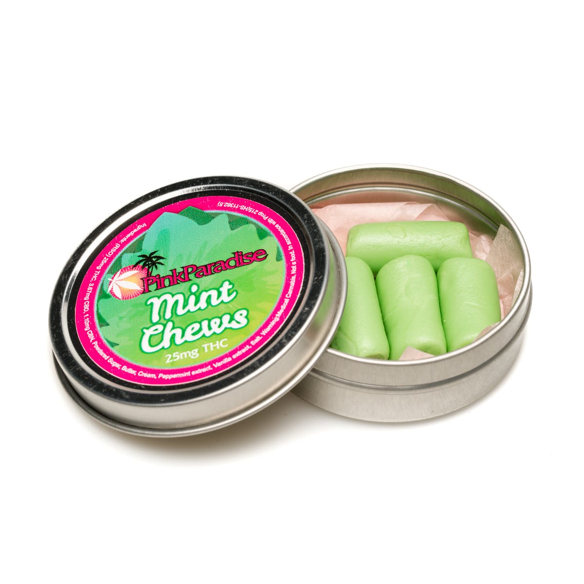 Pink Paradise Mint Chews 100mg