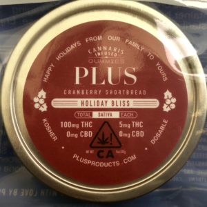 [PLUS] - Cranberry Shortbread 'Holiday Bliss' Gummies 100mg
