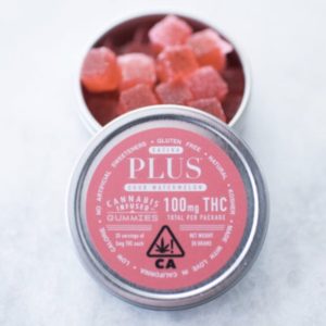 Plus Sativa Gummies 100mg THC Sour Watermelon