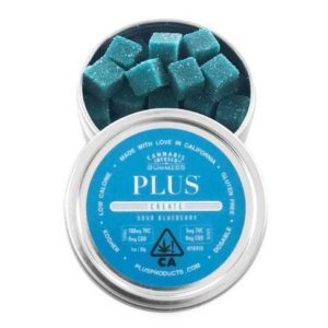[PlusProducts] Sour Blueberry Gummies 100mg