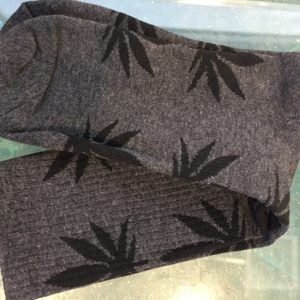 Pot Socks Dark Grey and Black