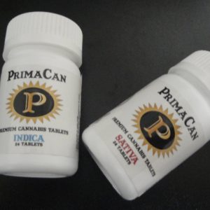 PrimaCan 10mg capsules. (Indica or Sativa / 24 caps, CBD / 12 caps)