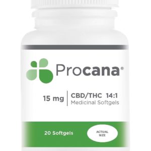 Procana 14:1 CBD/THC Softgels 15mg ea 20ct 300mg