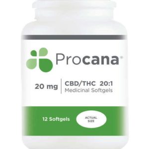 Procana CBD/THC 20:1, 20mg Bottle