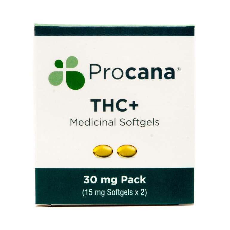 Procana Medicinal Softgels THC+ 30 mg Pack