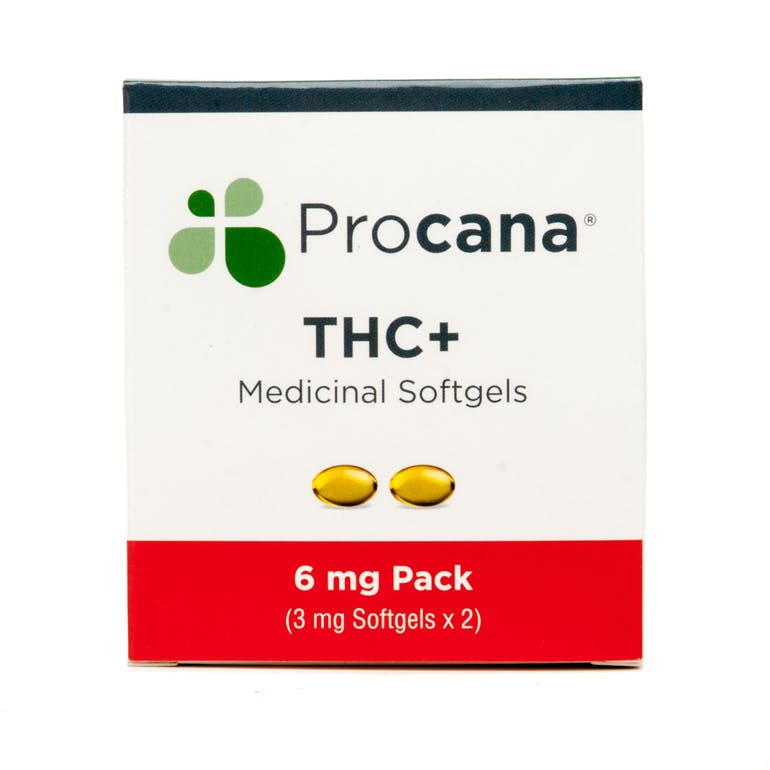 Procana Medicinal Softgels THC+ 6 mg Pack