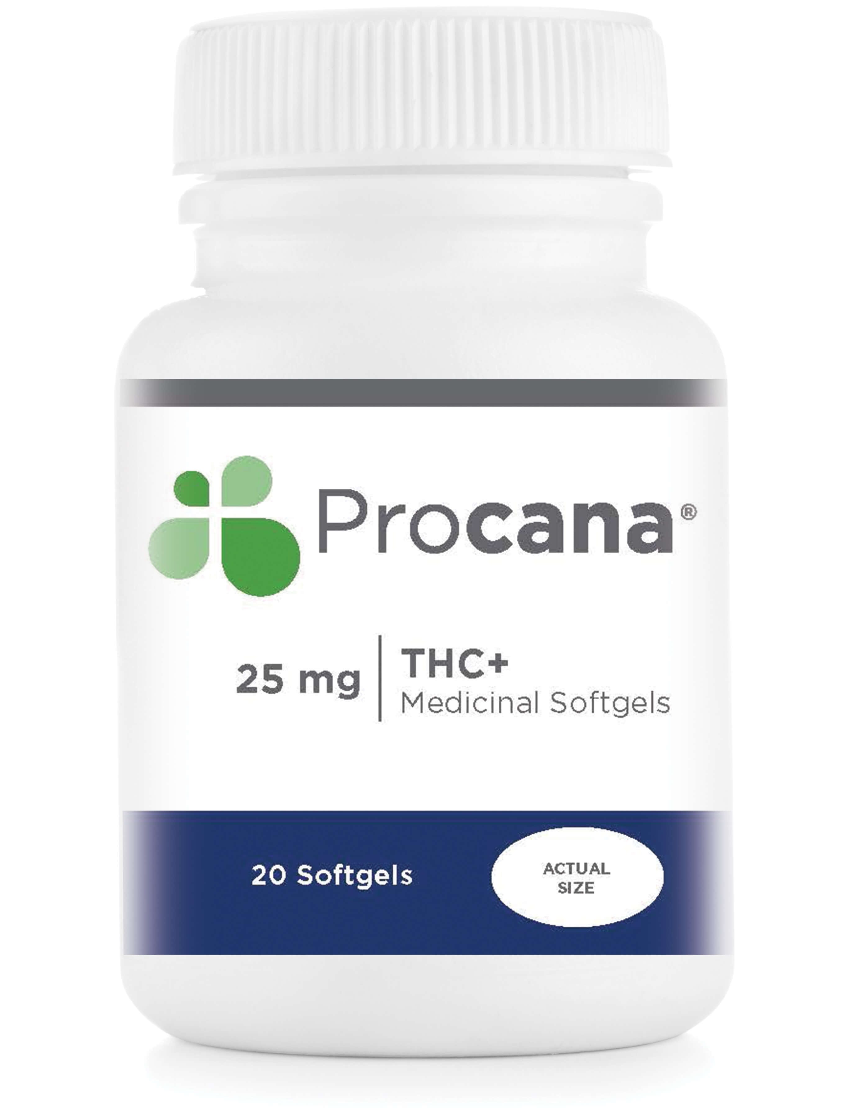 Procana Softgels- THC+ 25mg