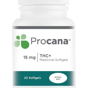 Procana THC+ Softgels 15mg ea 20ct 300mg