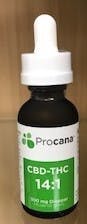 ProCana Tincture 14:1 CBD:THC 300mg 30ml