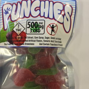 Punchies - Cherry Gummies 500MG
