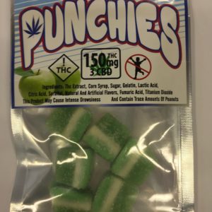 Punchies - Sour Green Apple Bites 150MG