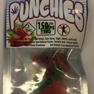Punchies - Strawberry Gummies 150MG