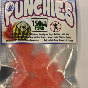 Punchies - Watermelon Hard Candies 150MG