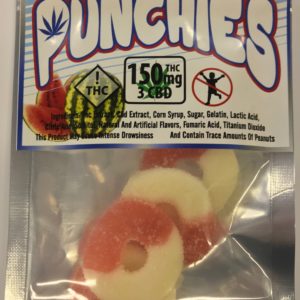Punchies - Watermelon Rings 150MG