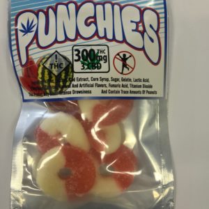 Punchies - Watermelon Rings 300MG