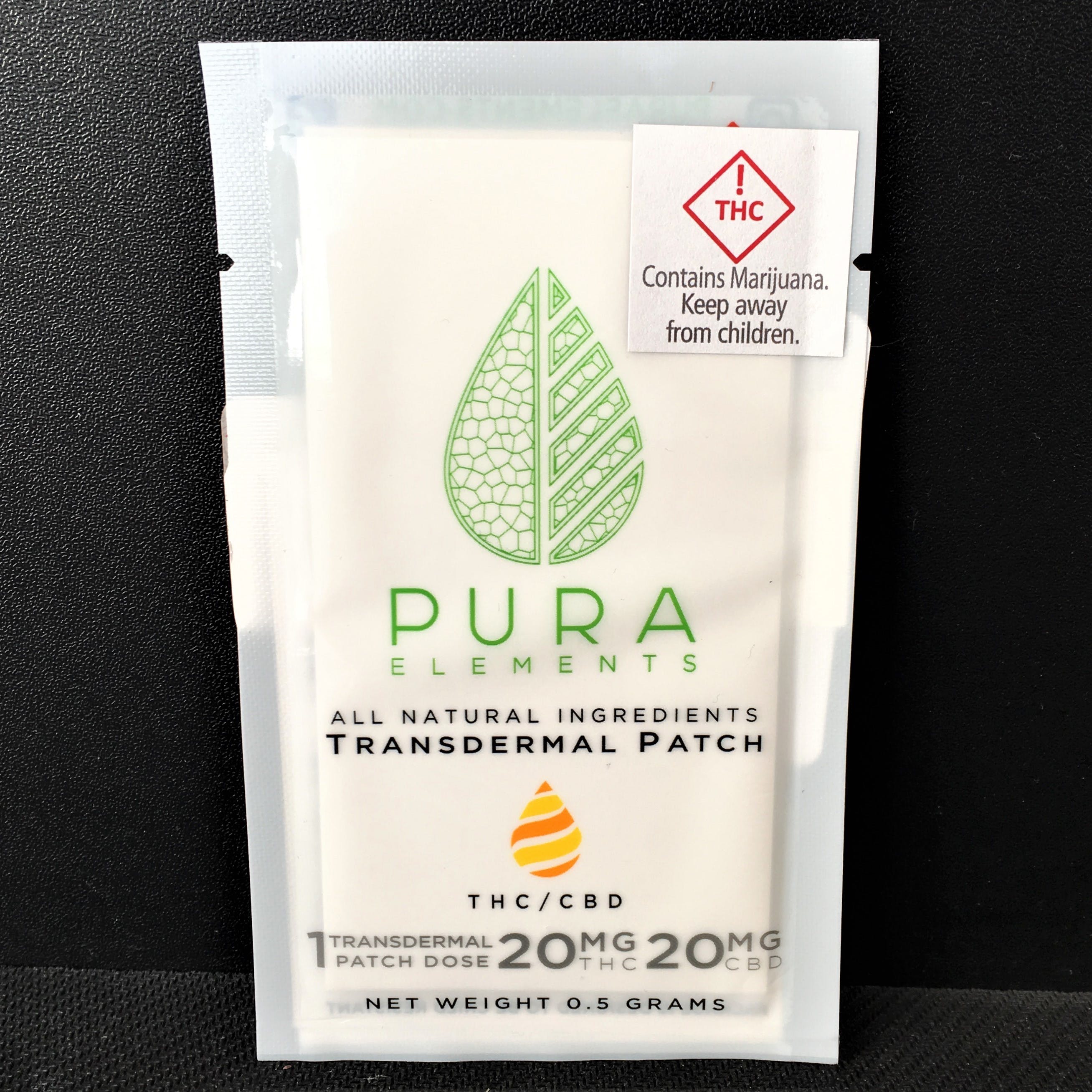 Pura Elements 1:1 THC/CBD Patch - 40mg