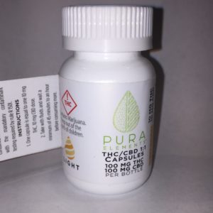 Pura Elements Light (CBD:THC) capsules