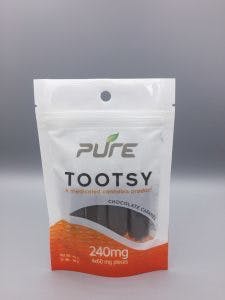 Pure - Chocolate Tootsy Caramels 240mg
