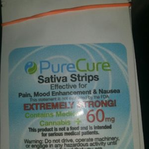 Pure Cure Indica Strips (60 mg )