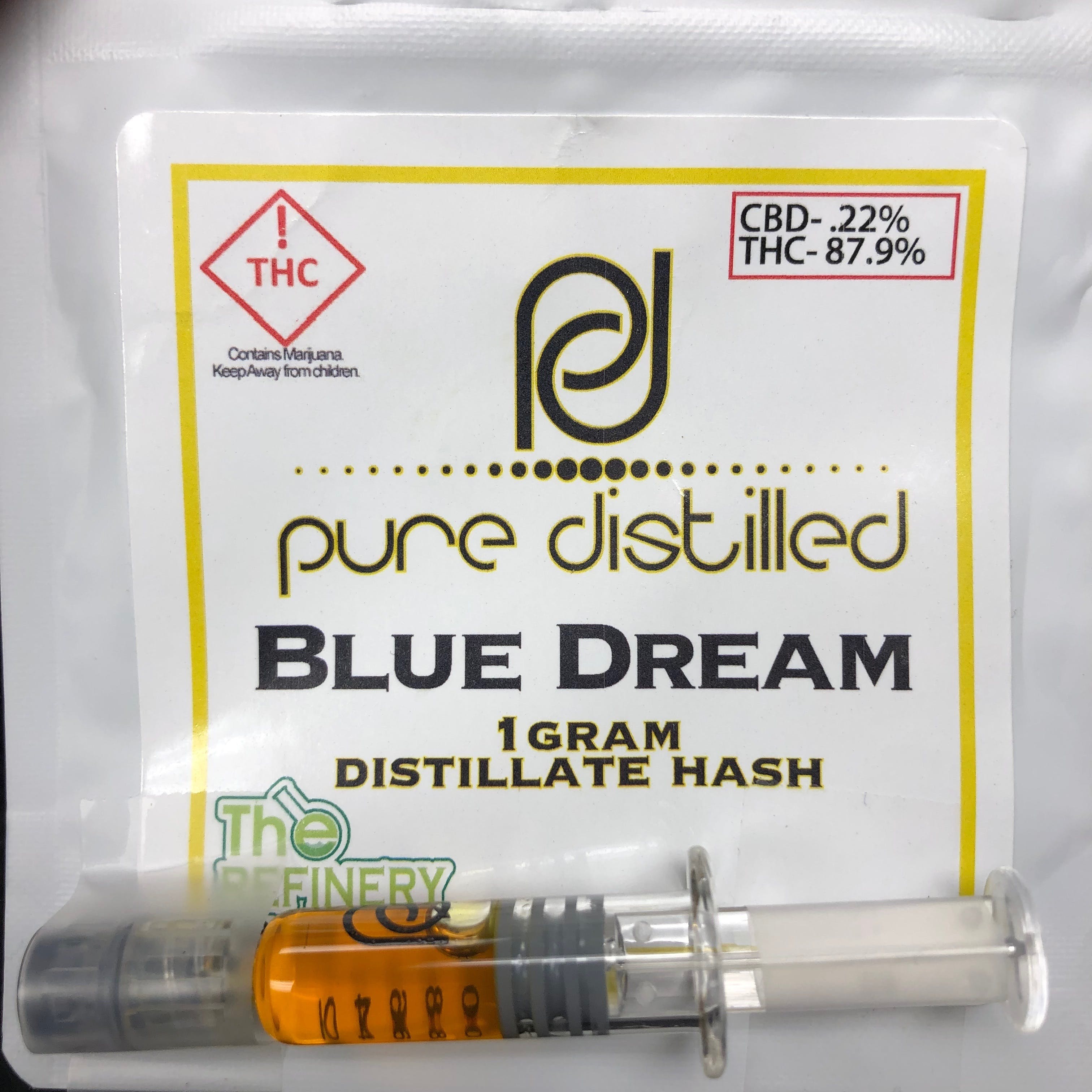 Pure Distilled 1000MG Blue Dream Syringe