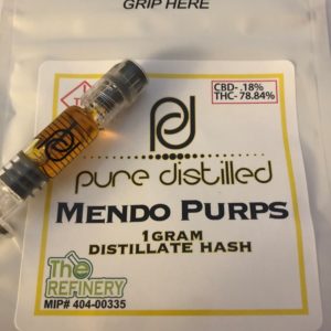 Pure Distilled Mendo Purple 1000mg Syringe