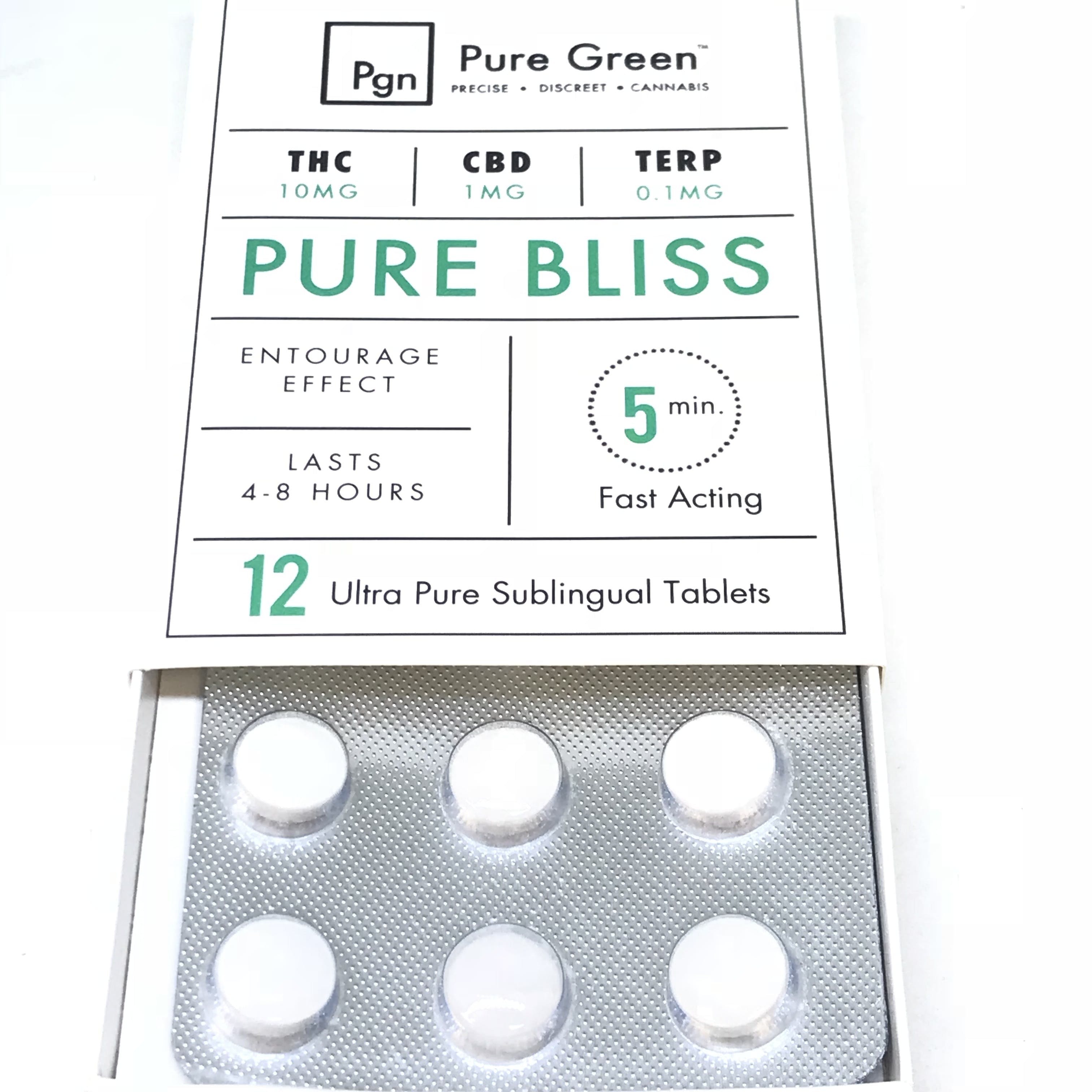 Pure Green (Pure Bliss) 12 Sublingual Tablet