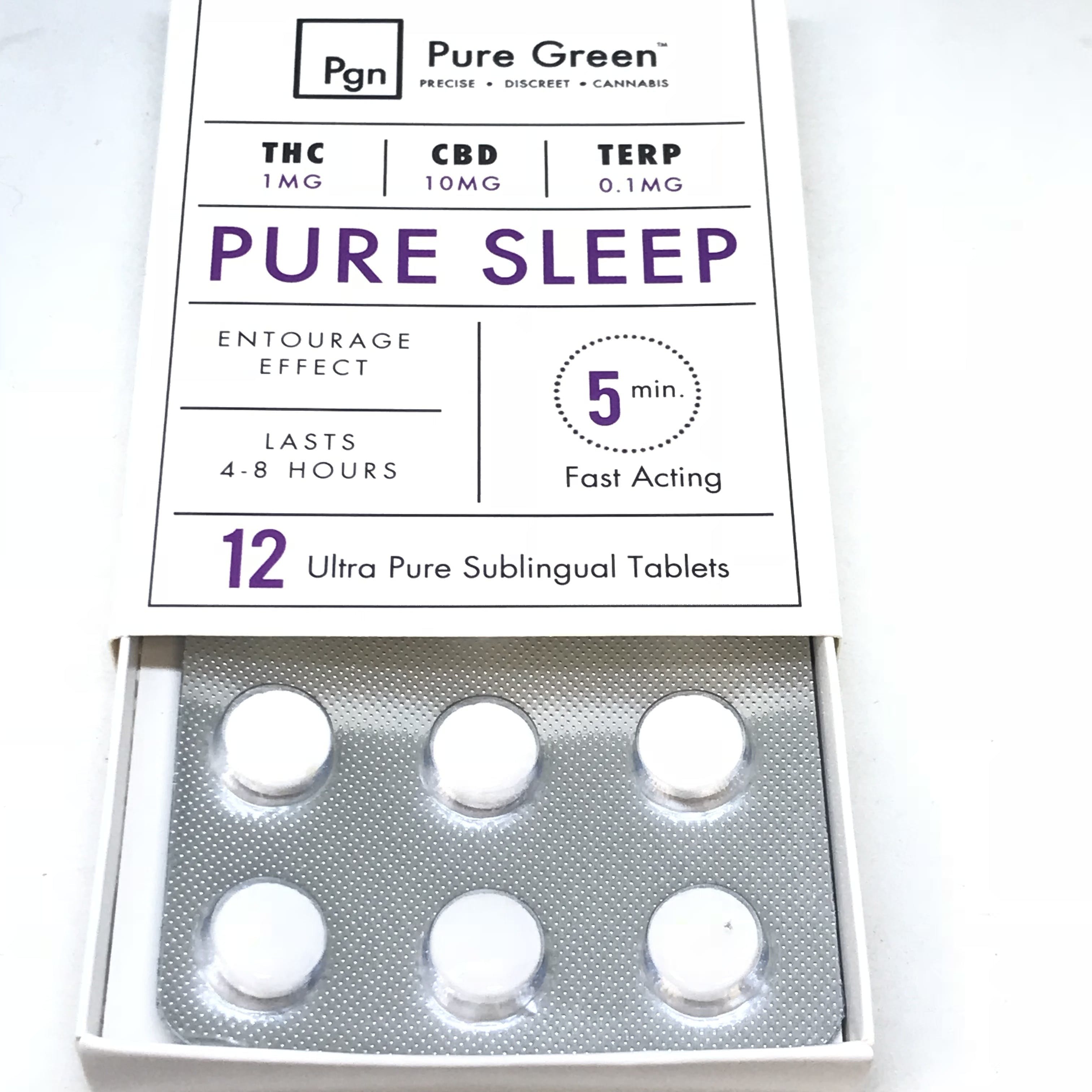 Pure Green (Pure Sleep) 12 Sublingual Tablet