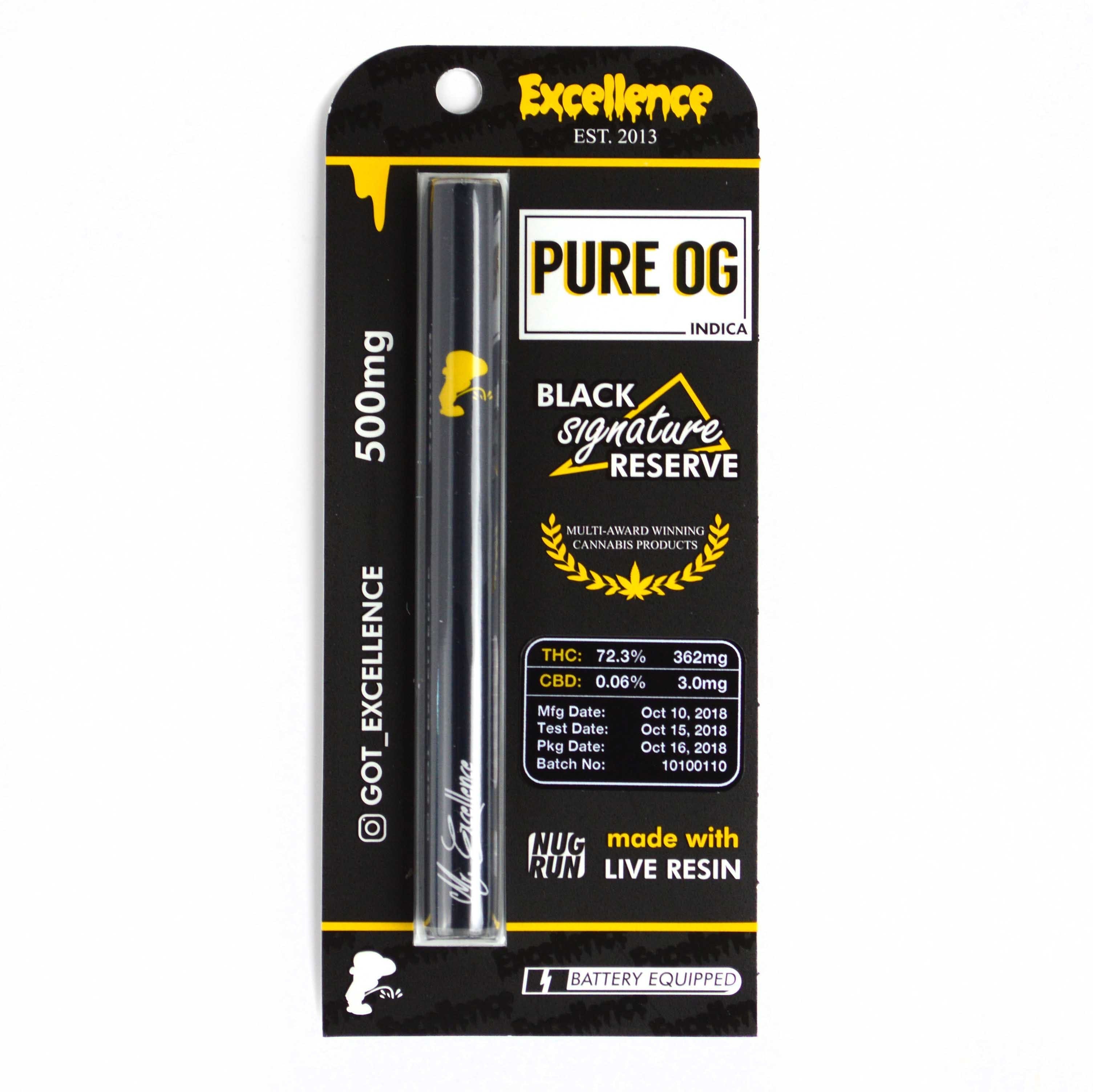 Pure OG - Black Signature Disposable