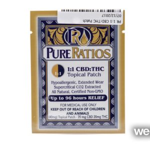 Pure Ratios 1:1 CBD; THC Patch
