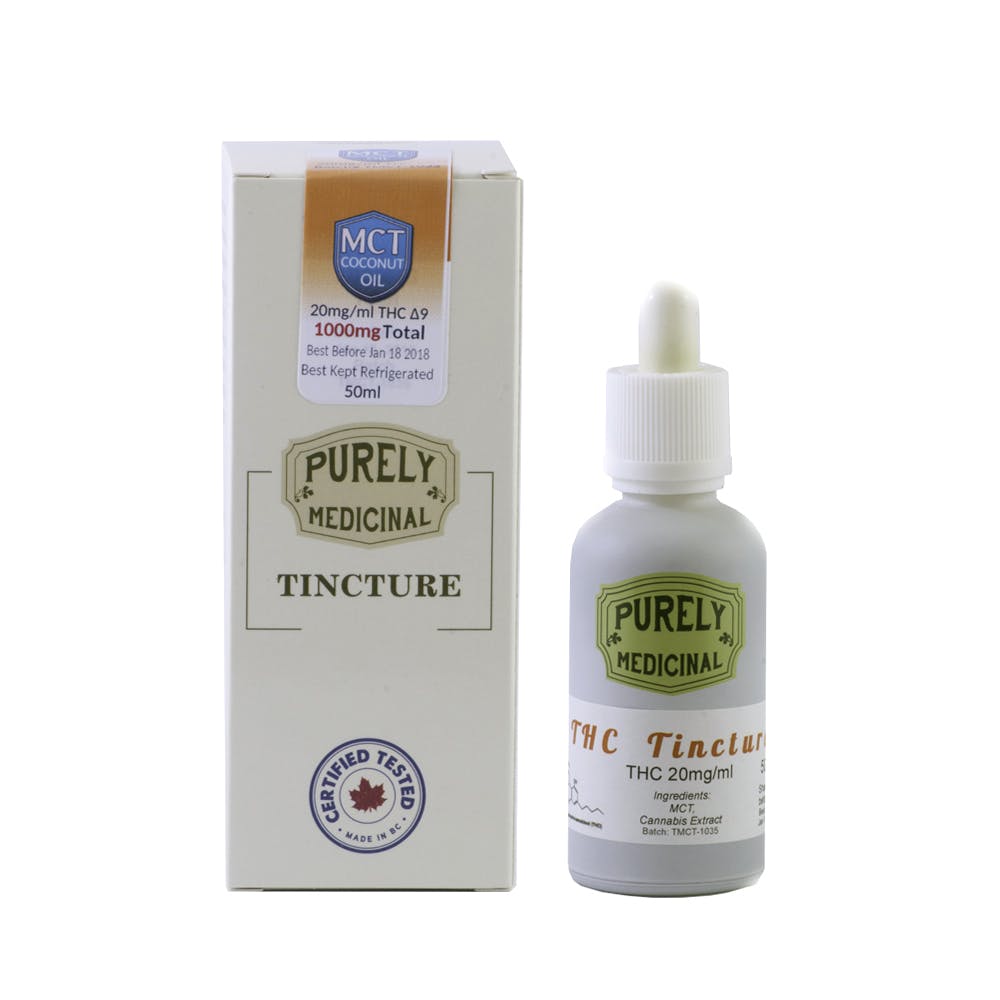 Purely Medicinal 1000mg THC MCT Oil Tincture