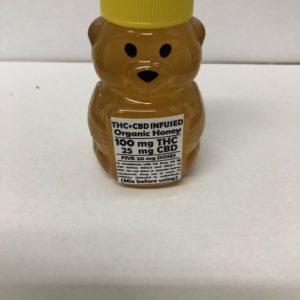 Purple Rex 125mg 25:1 THC/CBD Infused Organic Honey