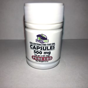 Purple Rex Pure CBD 500mg Capsules