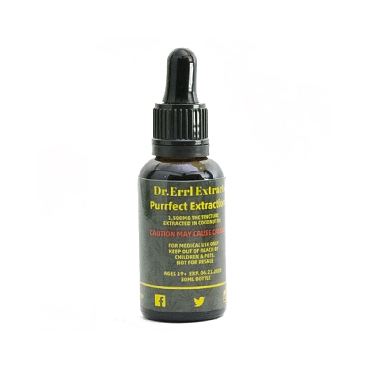 Purrfect Extractions 1500mg THC Tincture