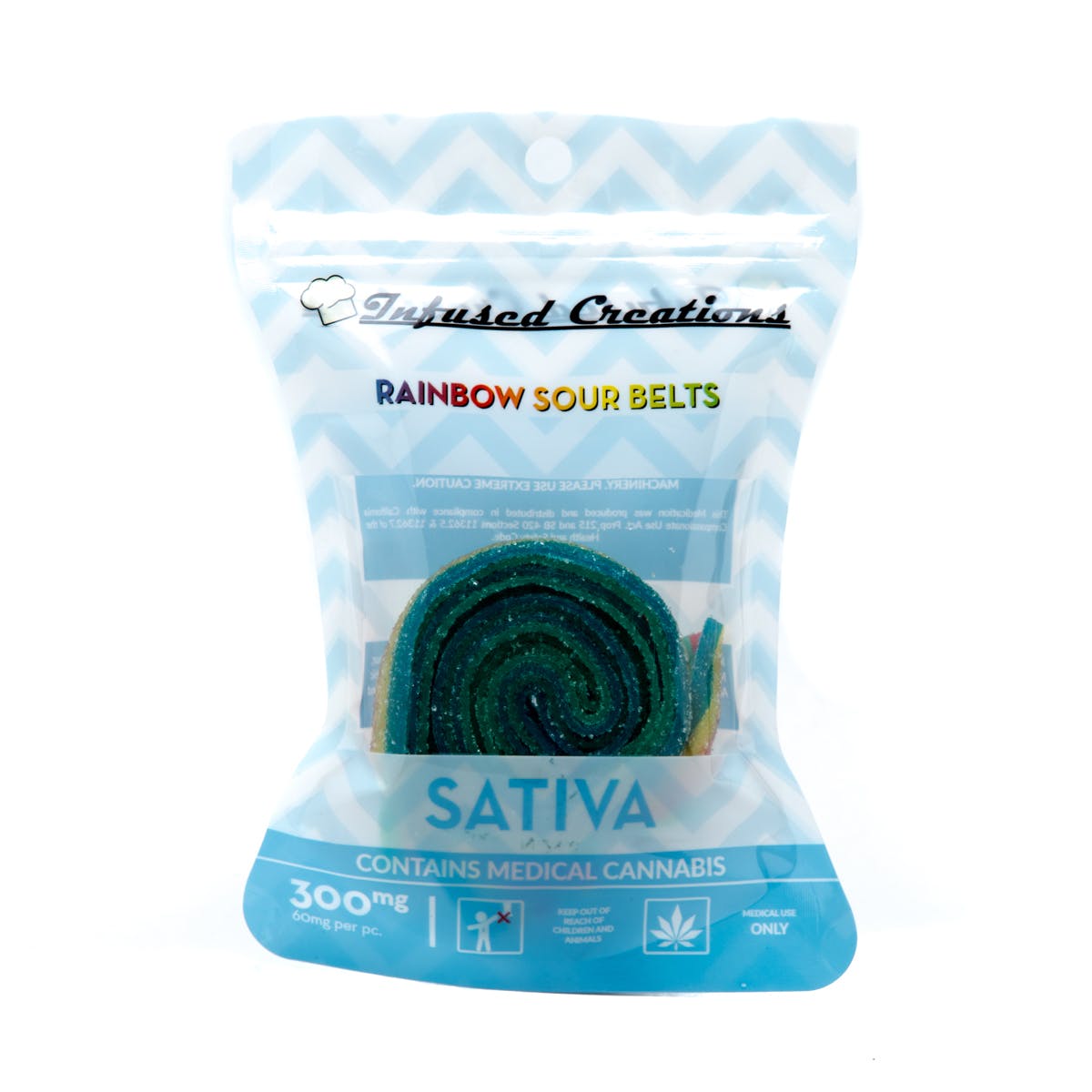 Rainbow Sour Belts Sativa, 300mg