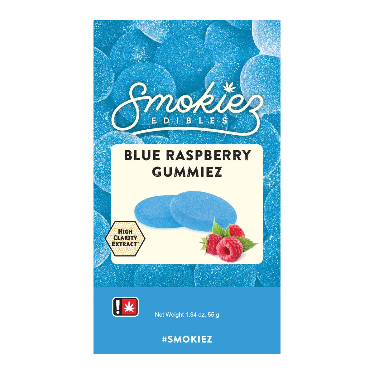 Rasberry Gummiez, 50 mg
