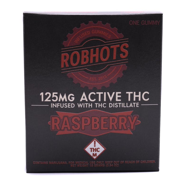 Raspberry 125mg Single Serve Gummie
